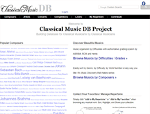 Tablet Screenshot of classicalmusicdb.com